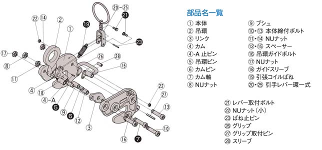 HA-110橫吊鋼板起重鉗圖片