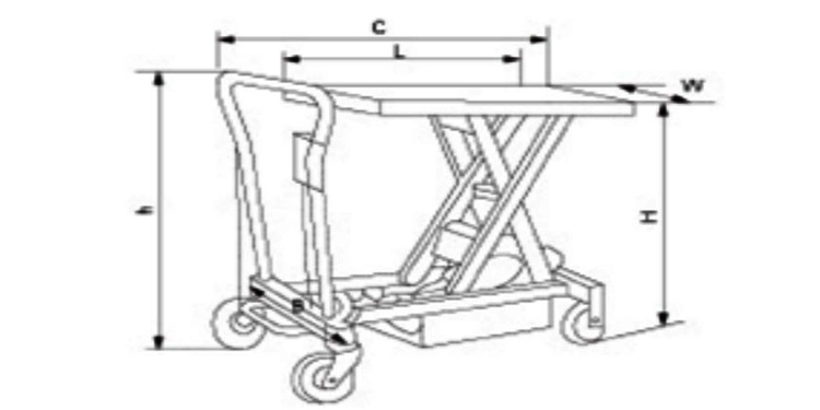 大臺(tái)面升降平臺(tái)車尺寸