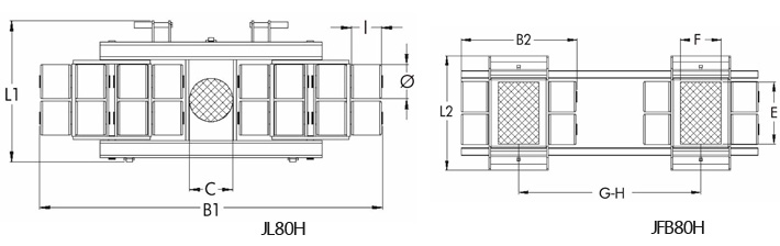 JL80H JFB80H搬運小坦克160噸尺寸圖