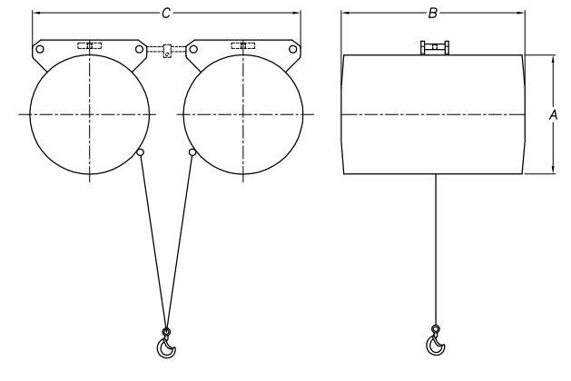 DONGSUNG氣動平衡器320kg~560kg尺寸