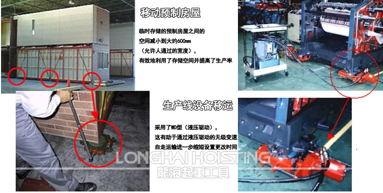 日本TIRROLLER WD-U手搖搬運小坦克應用