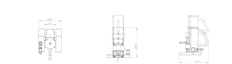 德國JSET20/3ku分離式爪式千斤頂尺寸圖