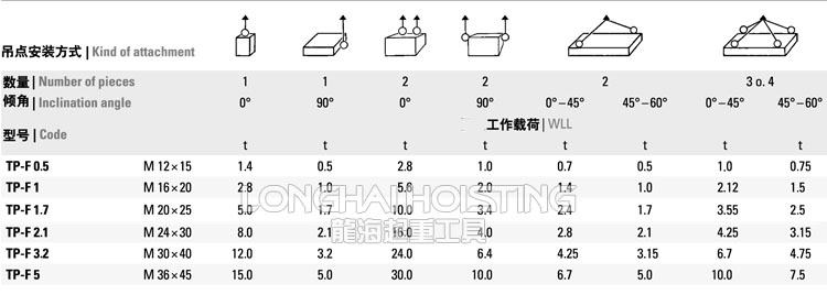 TP-F萬(wàn)向旋轉(zhuǎn)吊環(huán)安裝