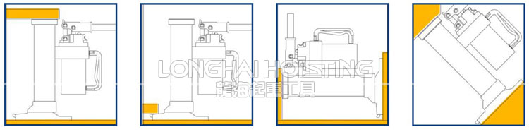 龍升低位爪式千斤頂使用方法